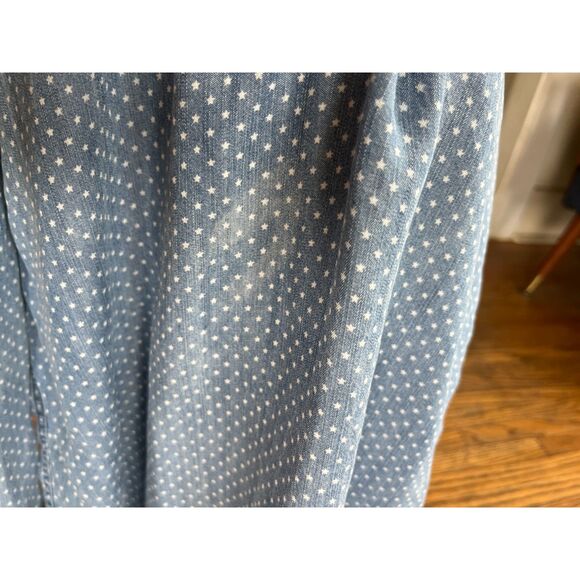 Rails Blue Star Button Up Shirt Top  Women's Size XS - Picture 10 of 10